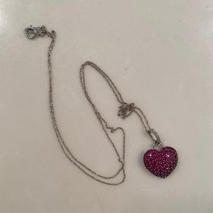 Heart Necklace Silver